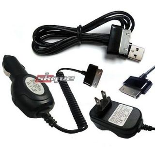   Wall+Car Charger+USB Cable For Samsung Galaxy Tab Tablet 7 8.9 10.1