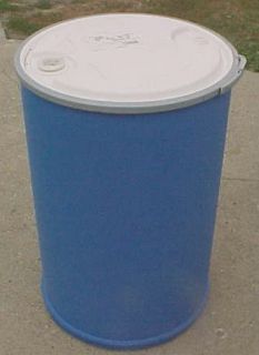 55 gallon Barrel Drum Plastic Food Grade garden RAIN Open Removable 