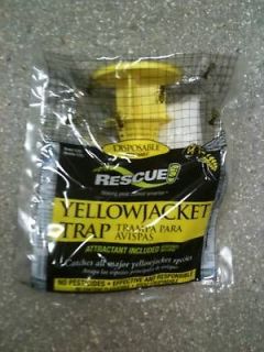 RESCUE YELLOW JACKET BEE WASP TRAP INSECT DISPOSABLE