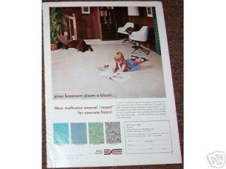 1966 Borg Warner Marbon concrete floor enamel paint AD