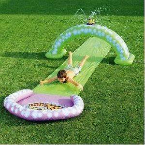 Outdoor Toys Bestway Bubble Sprinkler Race Rider Water Slide 