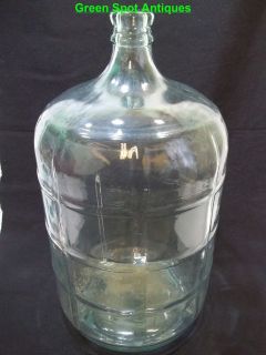 Crisa 5 Gallon Glass Bottle, Made In Mexico, Raised Glass
