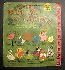 Vintage 1960s The Twelve Days of Christmas Golden Record Music 45 RPM 