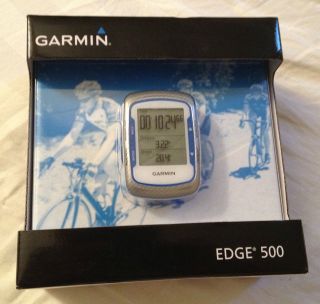 NEW GARMIN EDGE 500 GPS CYCLING COMPUTER WITH HEART RATE MONITOR 