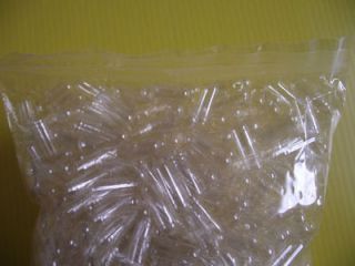 100 EMPTY VEGETARIAN CLEAR CAPSULES SIZE 0 (size O Gel Caps) made from 