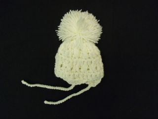 CREAM ARAN HATS NEWBORN UPTO 18 24 Months 65% Polyester 35% Wool