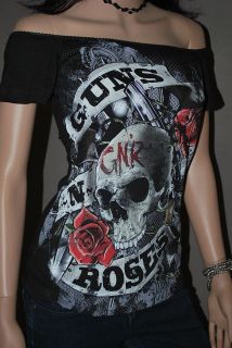 DIY Guns N Roses Top Glam Rock metal AXL Rose GYPSYRAGS XS XL
