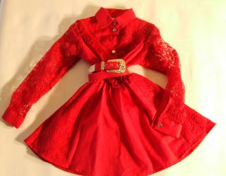 Girls Western Pageant Dress Rodeo Queen Beauty Contest Red Fringe New 