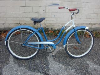 1956 Schwinn Hollywood Girls 24 inch Vintage Bike, Restore or Ride As 