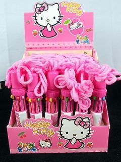   Lots ~Hello Kitty 10 Color Ball Pen (36pcs) With W/ Neck Strap