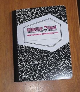 Monster High inspired Diary Notebook Journal LARGE size favor 