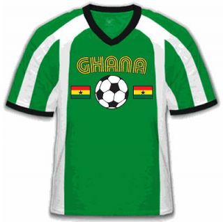 GHANA Soccer Football Country T shirt Flag Sport Tee