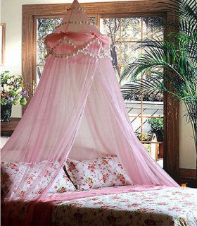 New Pink Baby Crib Bed Canopy Mosquito Netting Cecilia Princess