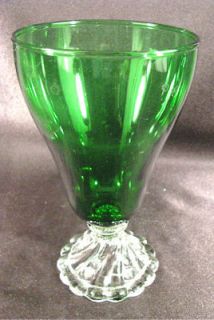 vintage green glassware in 40s, 50s, 60s