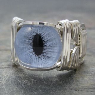 glass eye ring in Handcrafted, Artisan Jewelry