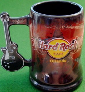 Hard Rock Cafe ORLANDO FL COFFEE MUG Guitar Handle MINT NEW Awesome