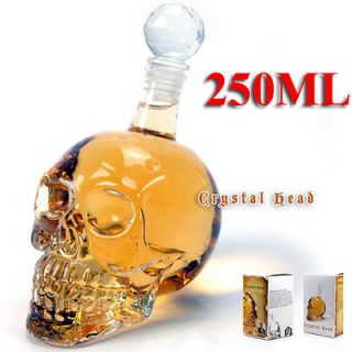 Crystal Skull Head Vodka Whiskey Shot Glass Bottle Drinking Home Bar 