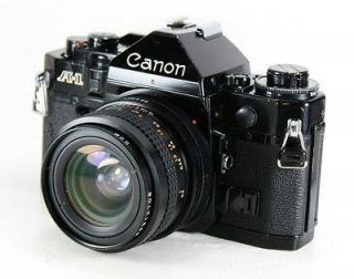 Canon A 1 35mm SLR Film Camera + Wide Angle 28mm f/2.8 Lens