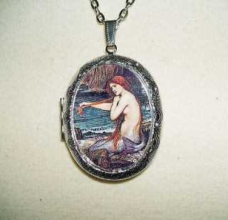   Necklace LOCKET Waterhouse Painting Altered Art Jewelry Pendant