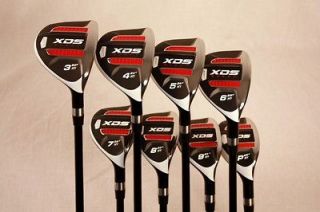   XDS HYBRID GOLF CLUBS 3 4 5 6 7 8 9 PW SET TAYLOR FIT STEEL HYBRIDS
