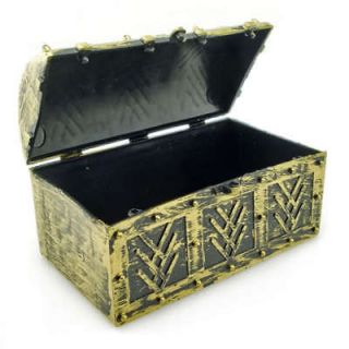 Golden Pirate Captain Treasure Chest Box for Toddler Party Costume 