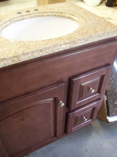 24 x 18 Maple Bathroom Vanity & Granite Top