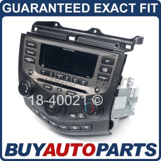 REMANUFACTURED OEM RADIO / CD PLAYER FOR HONDA ACCORD (Fits 2006 