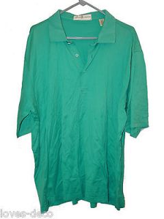 Polo Golf Shirt, Fairway & Greene, Turquoise Blue 100% mercerize​d 