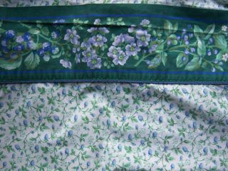 Laura Ashley Bramble Queen Flat Sheet Green Berries Fabric