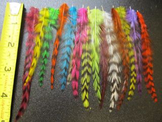   WHITING GRIZZLY ROOSTER FEATHER HAIR EXTENSIONS CRAFT EARRING FEATHERS