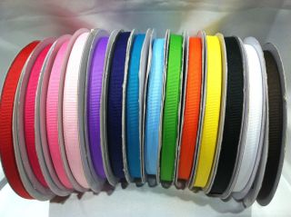 Grosgrain Ribbon Solid Color You Pick Color 50 Yards Wholesale 