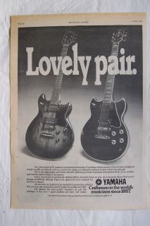 1978   YAMAHA   SF & SG Guitars   Press Advertisment   Poster Size