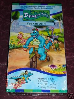 SESAME WORKSHOP Presents DRAGON TALES You Can Do It 2000 3 EPISODES 