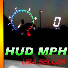 ADD MPH HUD HEAD UP speedometer RPM SHIFT LIGHT cluster