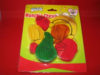 WOOD CHEW TOYS FOR RABBITS, GUINEA PIGS, RATS AND MICE