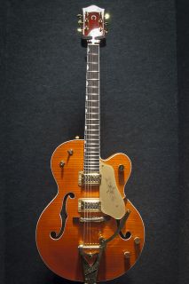 Gretsch G6120TM Chet Atkins Hollow Body Electric Guitar Tiger Maple 
