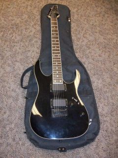   RG Series Electric Guitar 6 Six String Black with Fender Soft Case
