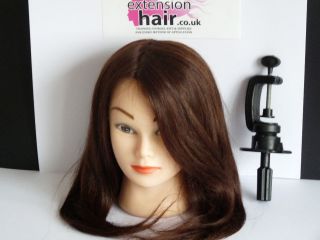 Hairdressing Training head Hair extensions Remy 100% human hair 
