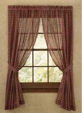plaid curtain panels in Curtains, Drapes & Valances