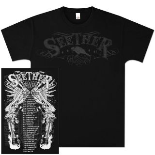 SEETHER 2011 TOUR LOGO T Shirt w/ DATES on BACK   Holding Onto Strings 
