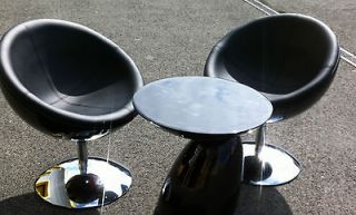 Half Ball Chairs, Moon, Black, Fibreglass, Kitchen, Bar, Stool 