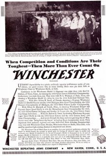   Winchester Rifles Skeet Guns and Ammo 1930s Models 12 42 21 and More
