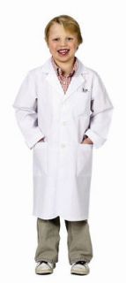 white Jr. Lab Coat doctor dr. kids boys girls halloween costume 6 8 