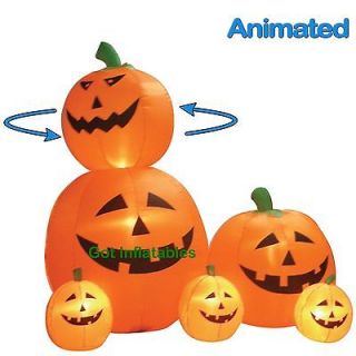 Animated Party Halloween Inflatable Pumpkins Yard Air Blown Decoration 