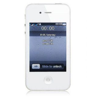   Screen Dual Band GSM Dual SIM 4G F8 Bluetooth Java Cell Phone White