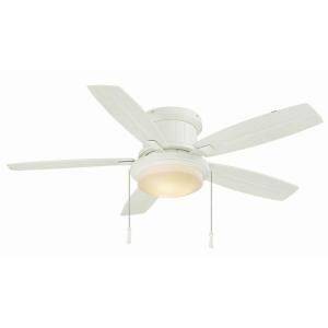 Hampton Bay Roanoke 48 in. Indoor/Outdoor Ceiling Fan, White