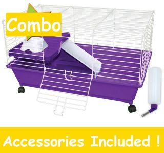 COMBO* HOME SWEET HOME LARGE CAGE & ACCS GUINEA PIGS RABBIT FERRET 
