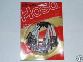 NEW 6 Pack Hosa Pro Effects Pedal Board Cables CPE 606