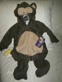 New Infant Baby Halloween Monkey Costume 2 Piece 6 12 mos~Cute~Easy on 