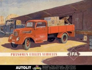 1953 Phanomen IFA Granit Truck Bus Prestige Brochure